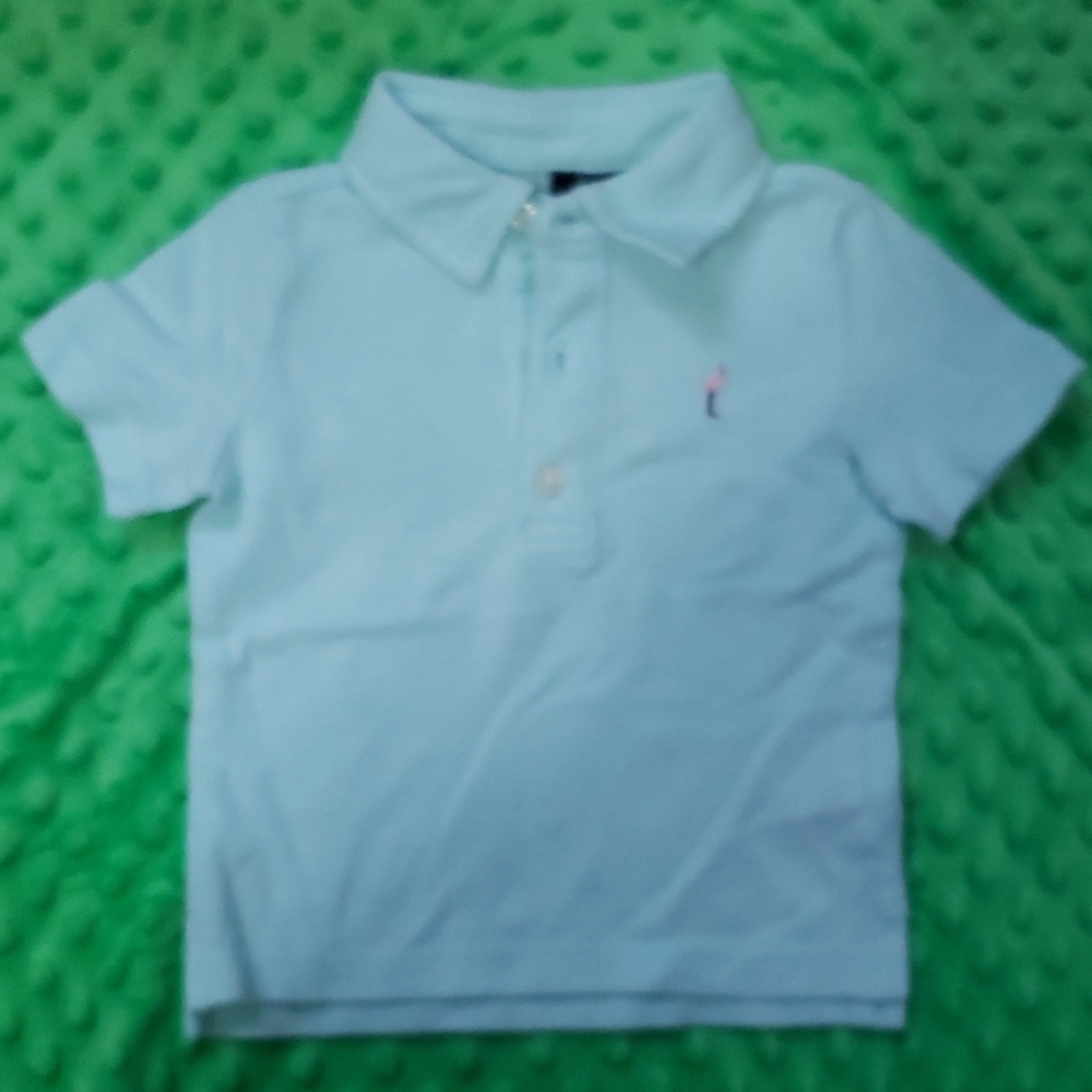 Janie and Jack Baby Blue Polo Shirt 6 -12 months